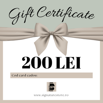 Card cadou 200 lei  - www.signaturestore.ro