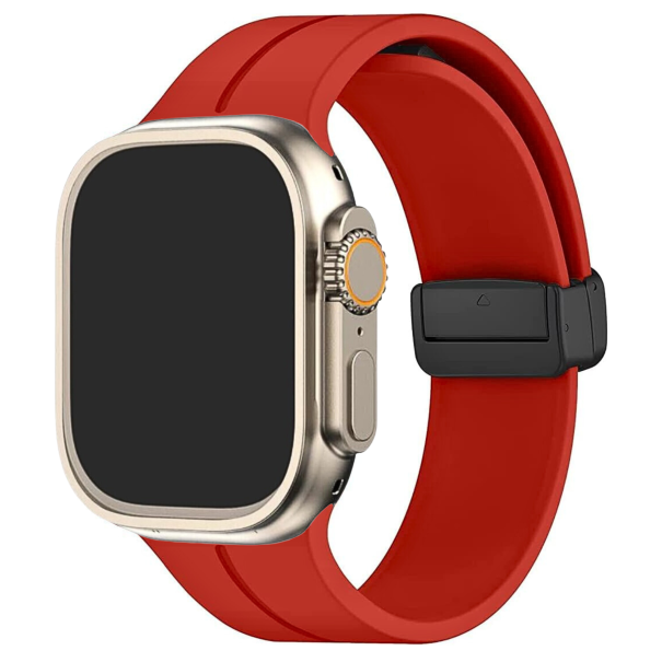 Curea Silicone Magnetic Apple Watch Red