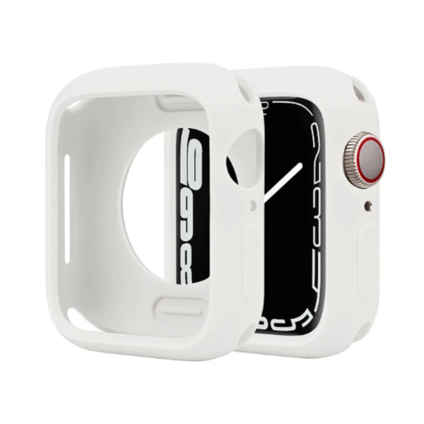 Husă Silicone Apple Watch White