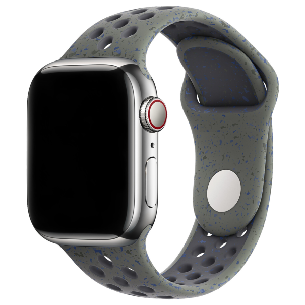 Curea Silicone Sport Apple Watch Hunter Green Iron Grey