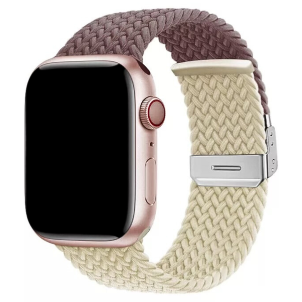 Curea Braided Apple Watch Smoky Mauve&Starlight
