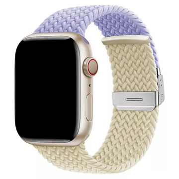 CUREA BRAIDED LOOP APPLE WATCH CLOUD MAUVE&STARLIGHT