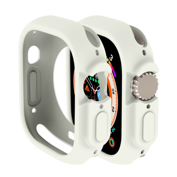 Husă Silicone Apple Watch Antique White