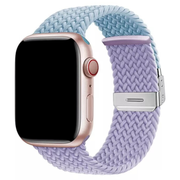 Curea Braided Loop Apple Watch Light Blue&Purple