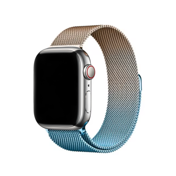 Curea Milanese Apple Watch Gold Blue