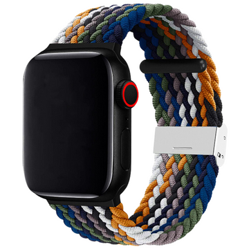 CUREA BRAIDED APPLE WATCH RAINBOW DENIM