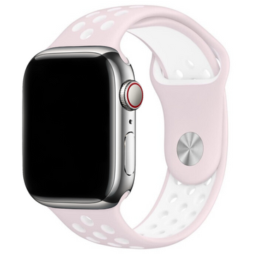 CUREA SILICONE SPORT APPLE WATCH SOFT PINK WHITE
