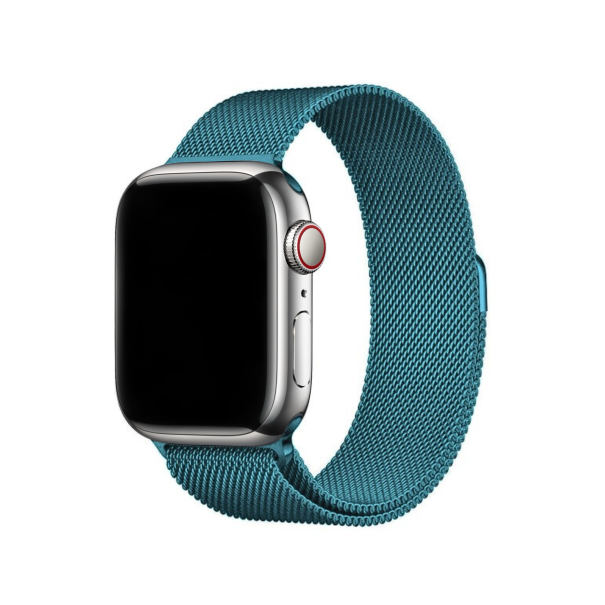 Curea Milanese Apple Watch Teal Blue
