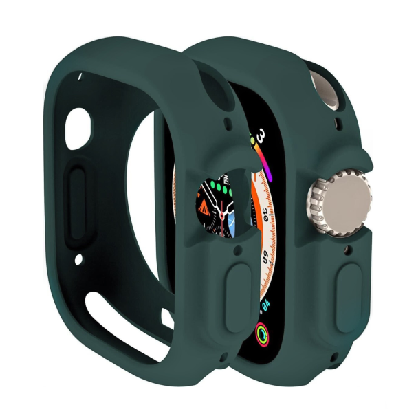 Husă Silicone Apple Watch Pine Needle Green