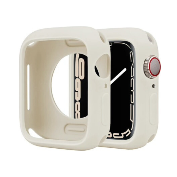 Husă Silicone Apple Watch Antique White