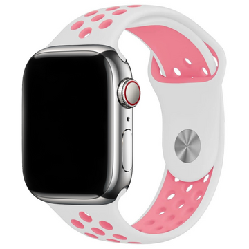CUREA SILICONE SPORT APPLE WATCH WHITE PINK