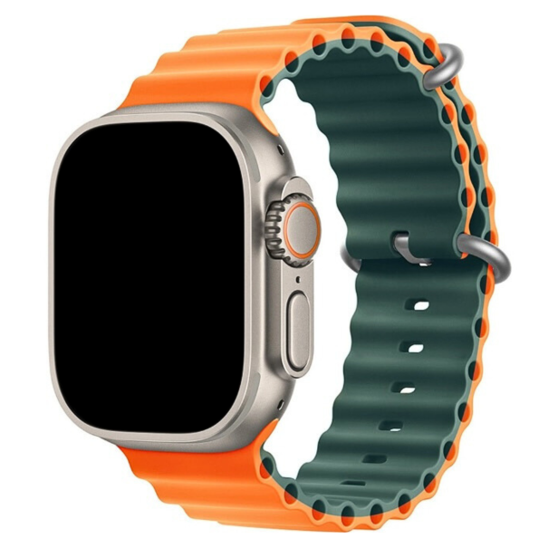 Curea Ocean Loop Apple Watch Orange Cargo Khaki 