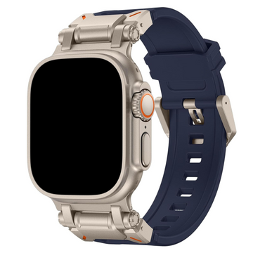 Curea Titan Apple Watch Titanium Navy Blue