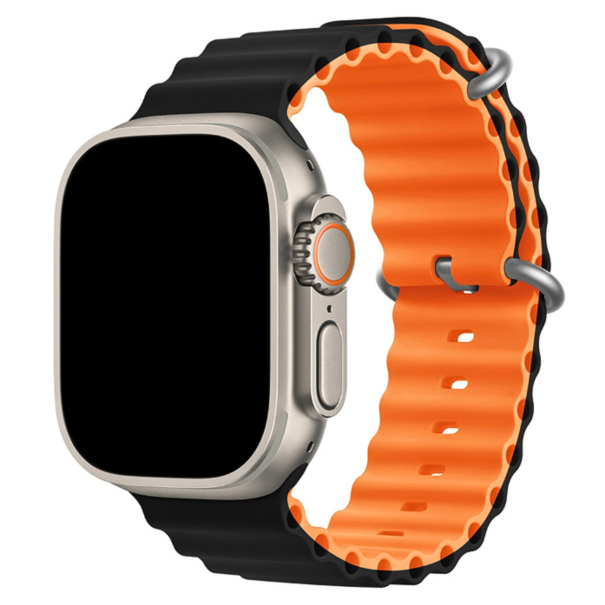 Curea Ocean Apple Watch Black Orange
