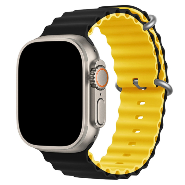 Curea Ocean Apple Watch Black Yellow
