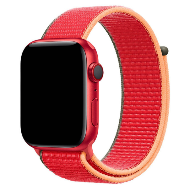 Curea Sport Loop Apple Watch Tricolor Red