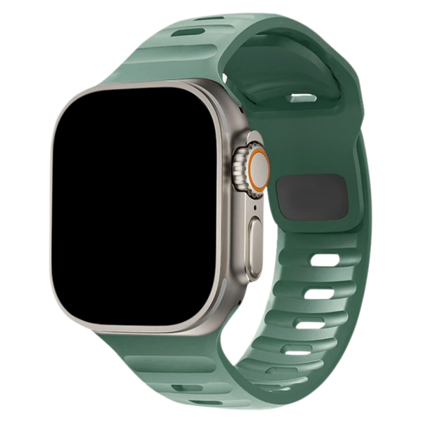 Curea Silicone Active Apple Watch Pine Needle Green
