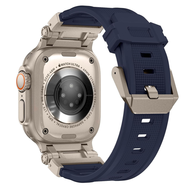 Curea Titan Apple Watch Titanium Navy Blue