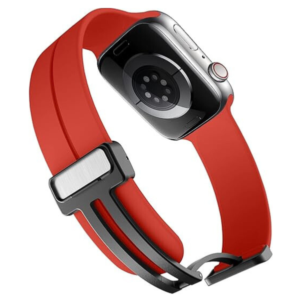 Curea Silicone Magnetic Apple Watch Red