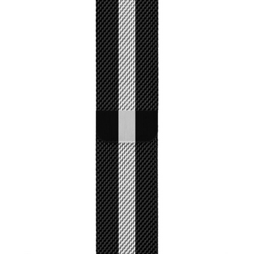 CUREA MILANESE LOOP APPLE WATCH BLACK LINE WHITE