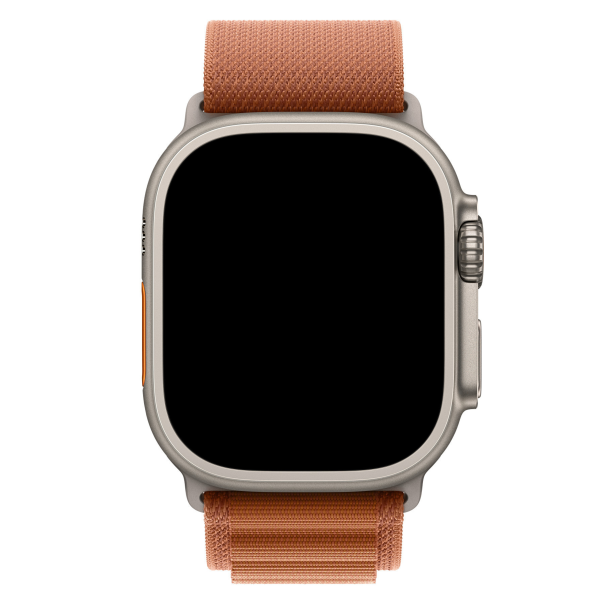 Curea Alpine Apple Watch Titanium Saddle Brown