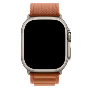Curea Alpine Apple Watch Titanium Saddle Brown