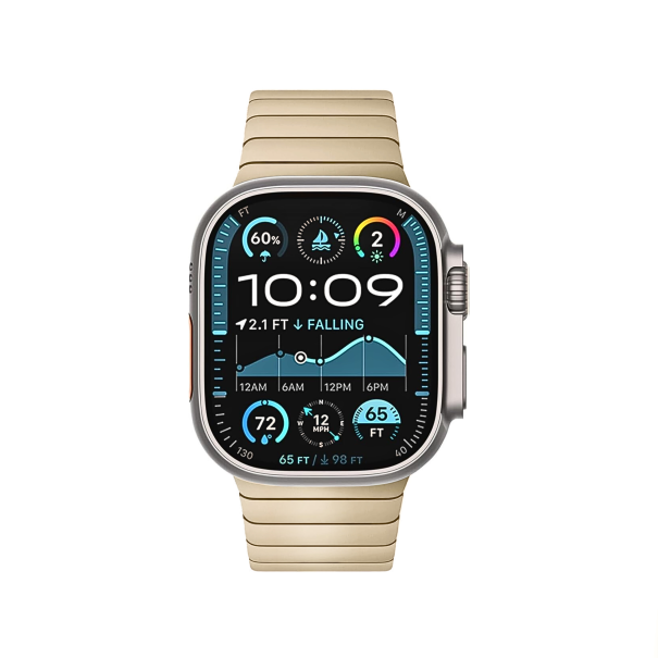 Curea Link Bracelet Apple Watch Retro Gold