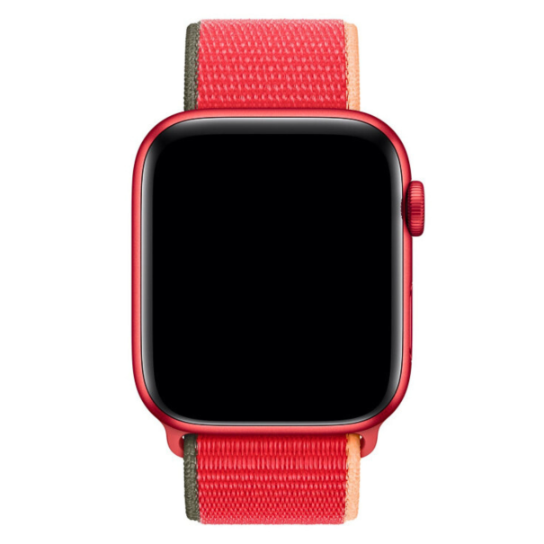 Curea Sport Loop Apple Watch Tricolor Red