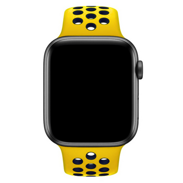 CUREA SILICONE SPORT APPLE WATCH YELLOW DARK BLUE