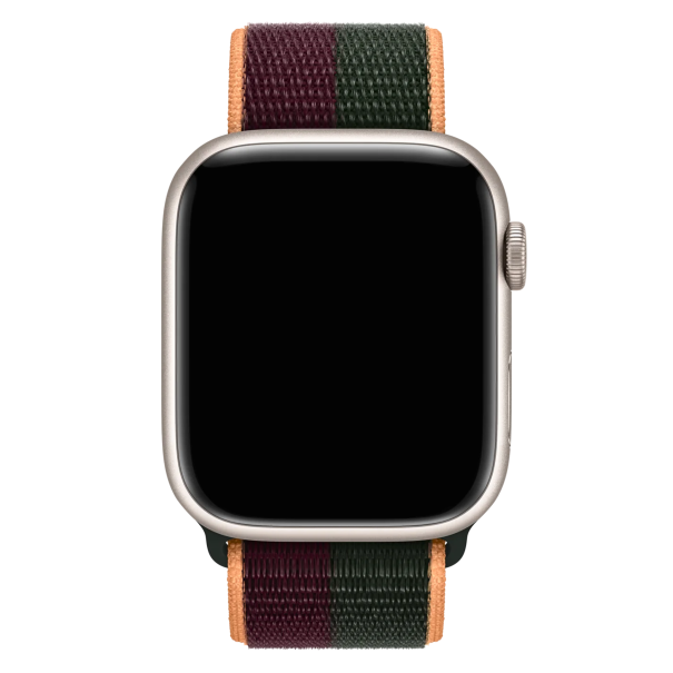 Curea Sport Loop Apple Watch Dark Cherry Forest Green