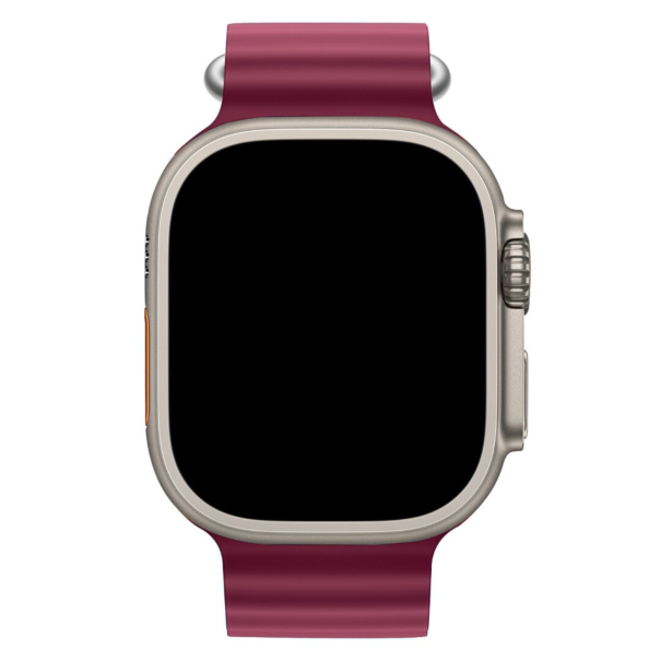 Curea Ocean Apple Watch Wine Red