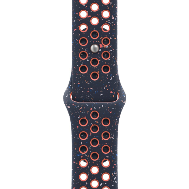 Curea Silicone Sport Apple Watch Midnight Blue Coral
