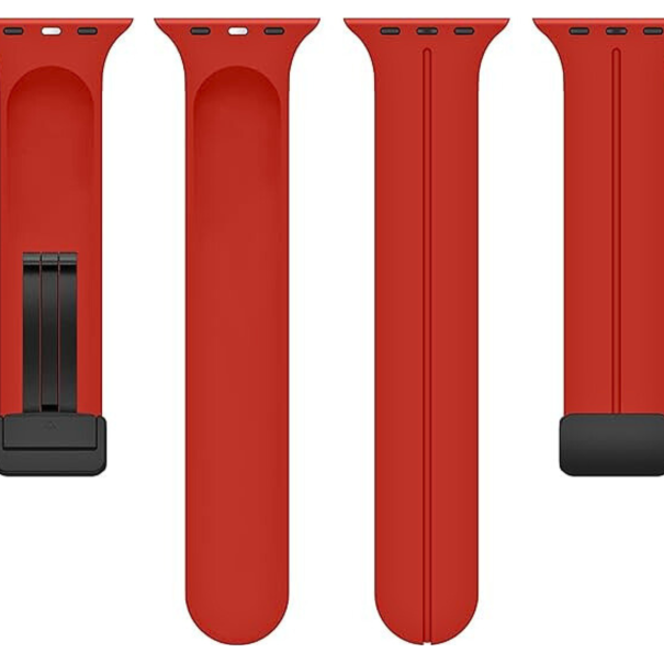 Curea Silicone Magnetic Apple Watch Red