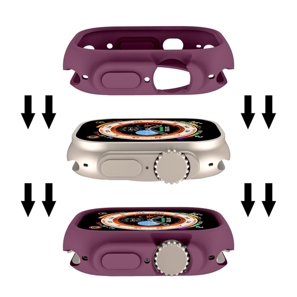 Husă Silicone Apple Watch Wine Red