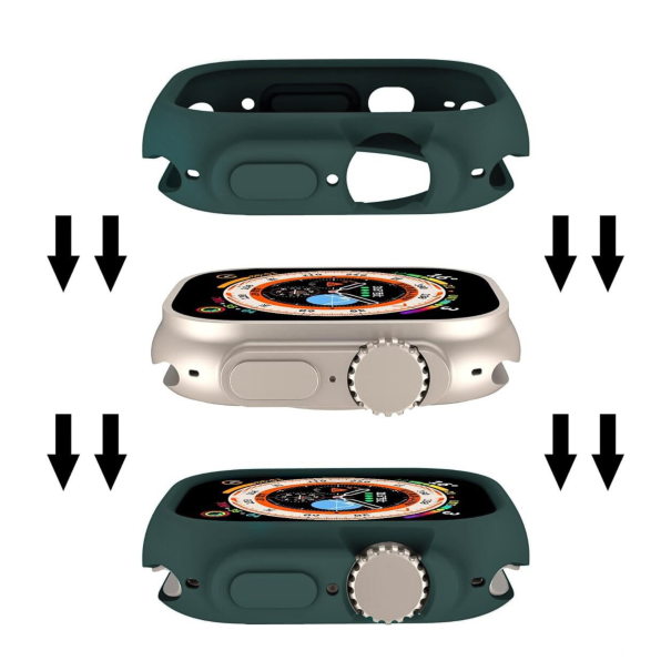 Husă Silicone Apple Watch Pine Needle Green