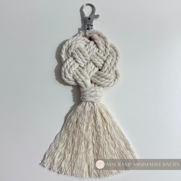 Breloc Macrame Nod Boem Cream