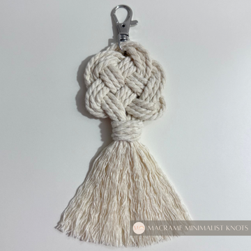 Breloc Macrame Nod Boem Cream