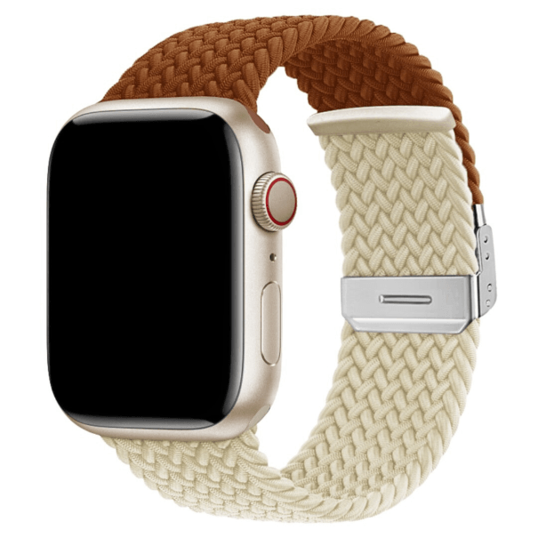 Curea Braided Apple Watch Brown&Starlight