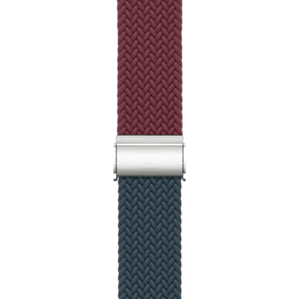 Curea Braided Apple Watch Wine Red&Abyss Blue
