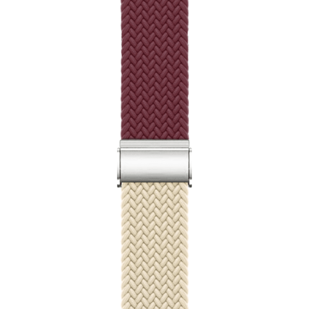 Curea Braided Apple Watch Wine Red&Starlight