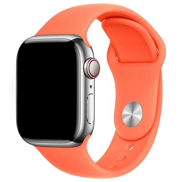 Curea Silicone Apple Watch Citrus Orange