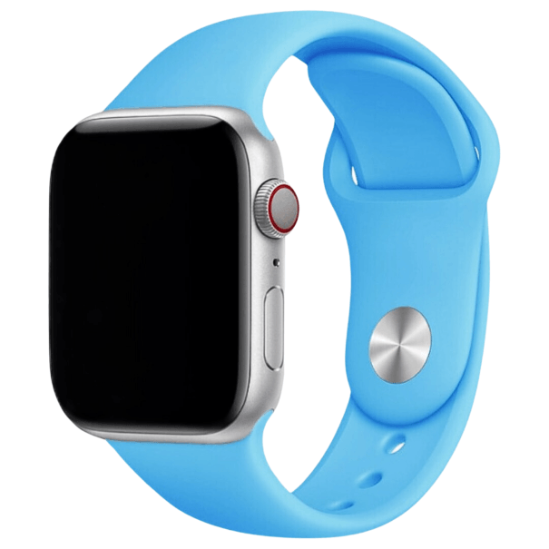 Curea Silicone Apple Watch Light Blue
