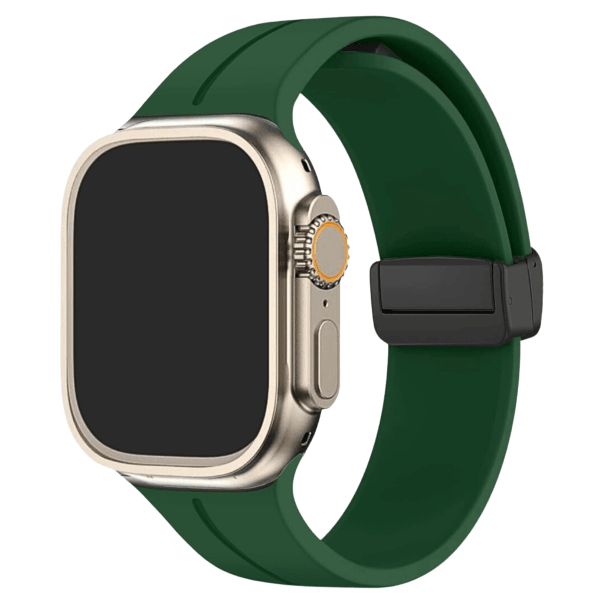 Curea Silicone Magnetic Apple Watch Army Green