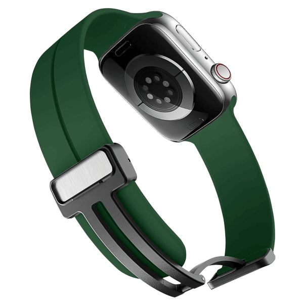 Curea Silicone Magnetic Apple Watch Army Green