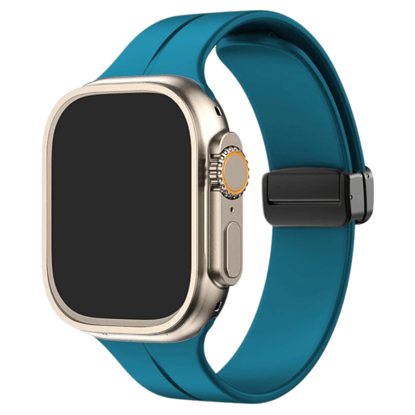 Curea Silicone Magnetic Apple Watch Mallard Green