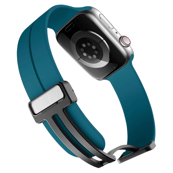 Curea Silicone Magnetic Apple Watch Mallard Green