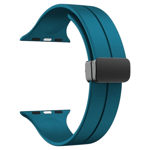 Curea Silicone Magnetic Apple Watch Mallard Green