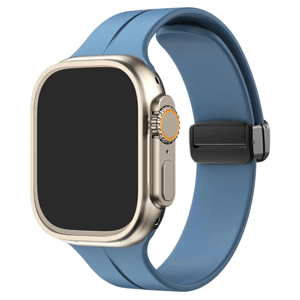 Curea Silicone Magnetic Apple Watch Northern Blue