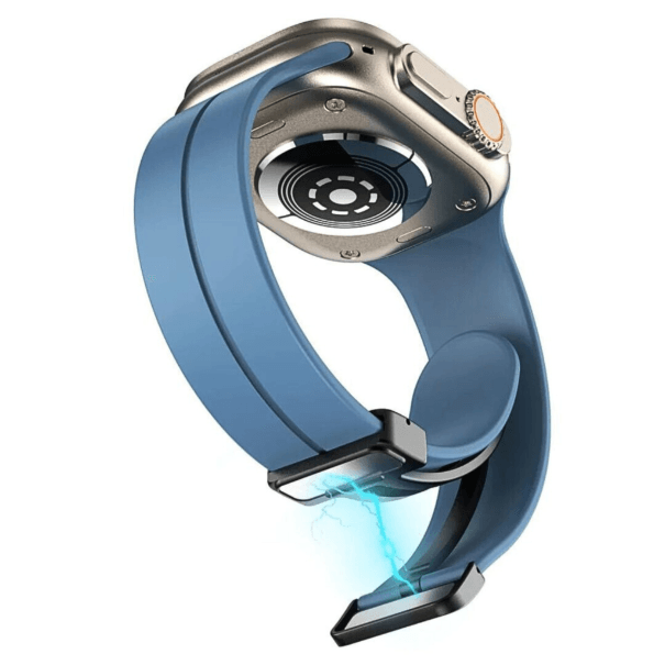 Curea Silicone Magnetic Apple Watch Northern Blue