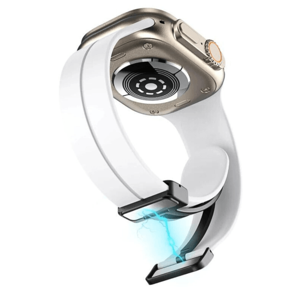 Curea Silicone Magnetic Apple Watch White